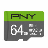 کارت حافظه microSDXC پی ان وای مدل Elite ظرفیت 64 گیگابایت به همراه آداپتور SD