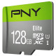 کارت حافظه microSDXC پی ان وای مدل Elite ظرفیت 128 گیگابایت به همراه آداپتور SD
