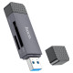 کارت خوان (رم ریدر) 2in1 هوکو مدل HB45 USB3.0