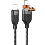 کابل USB/تایپ سی به تایپ سی بروفون مدل BU45 طول 1.2 متر
