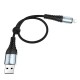 کابل تبدیل USB به Lightning هوکو مدل X38 طول 25 سانتی متر